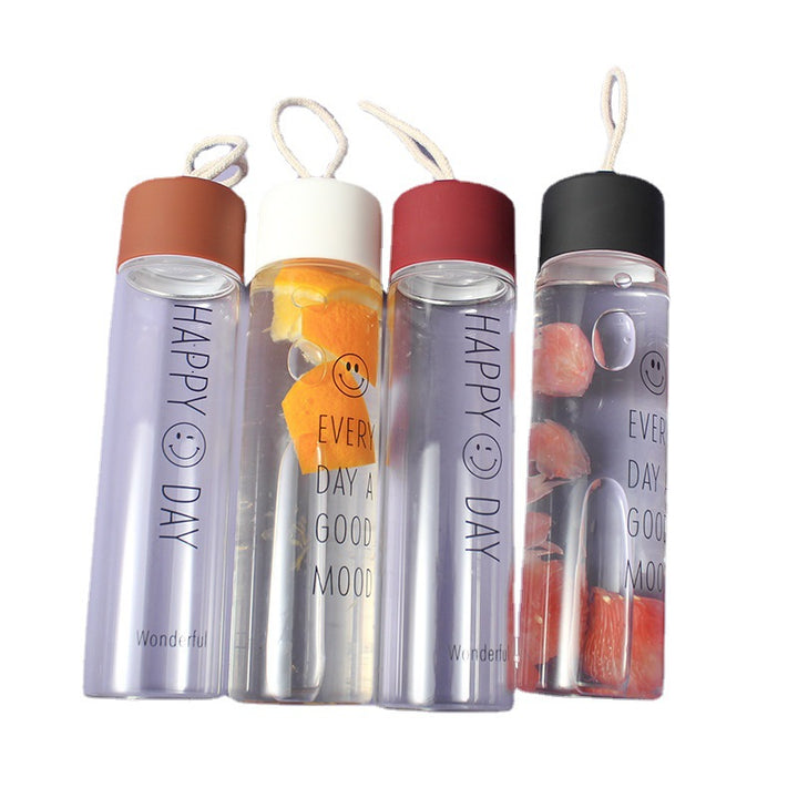 Ladies High Quality Glass Drinking Bottle with Carabiner Stornfield