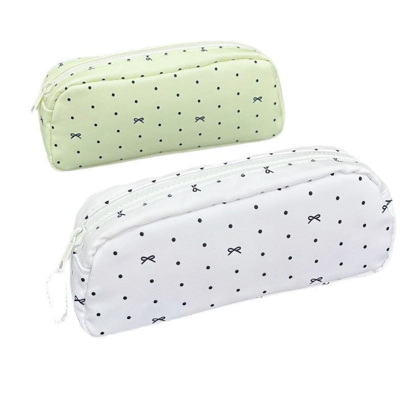 Polka Dot Patterned Pencil Case
