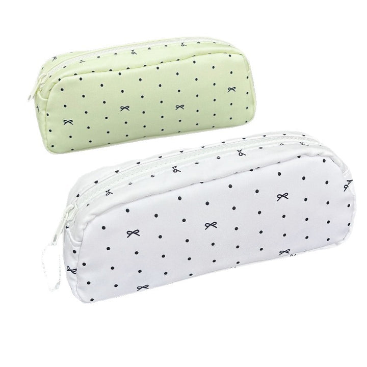 Polka Dot Patterned Pencil Case