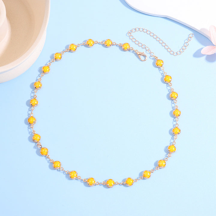 Floral Charm Choker Necklace Stornfield 1788164322