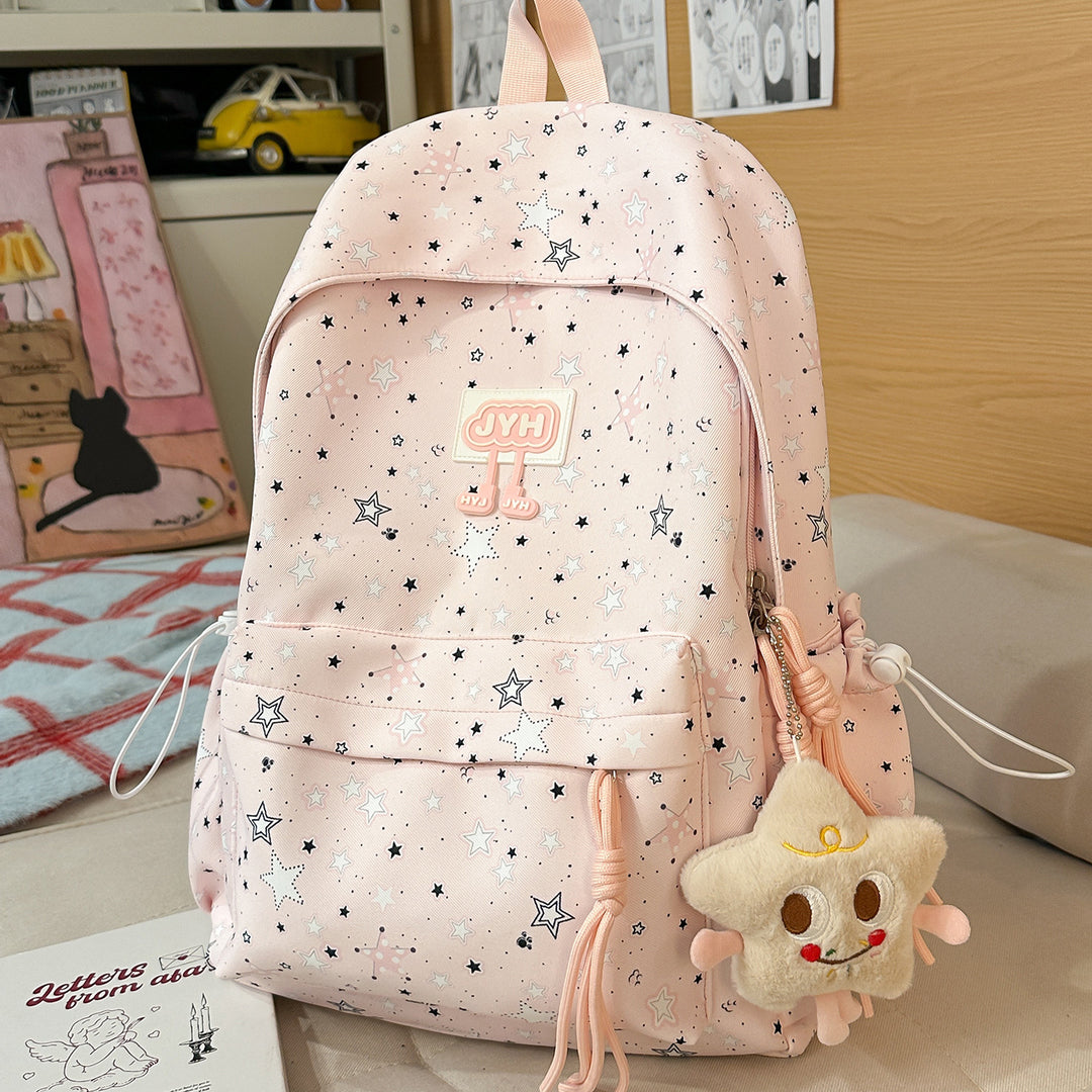 Stylish Star-Printed Backpack Stornfield 1791205440