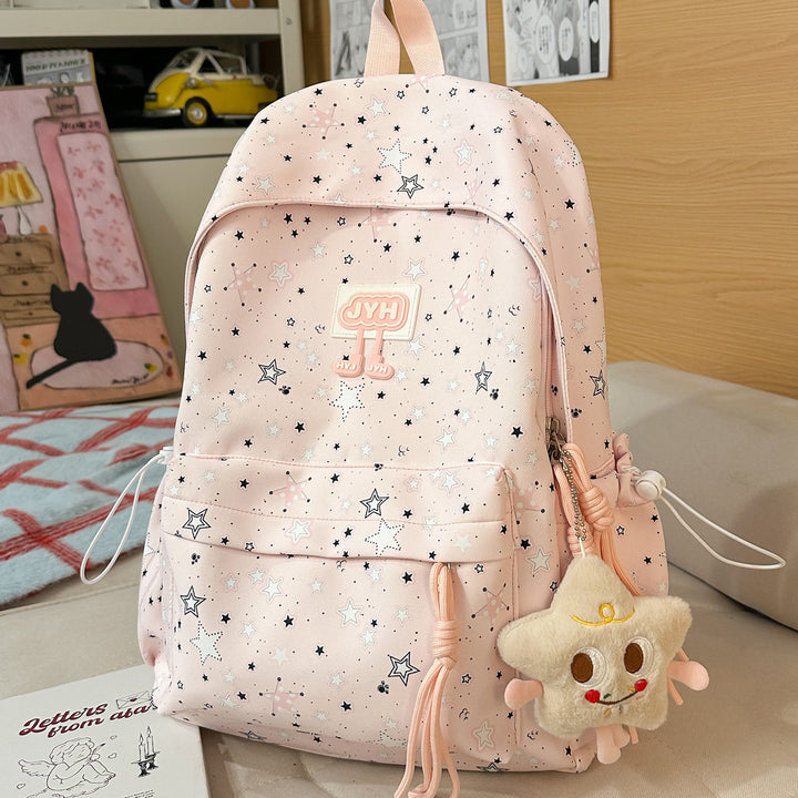 Stylish Star-Printed Backpack Stornfield 1791205440