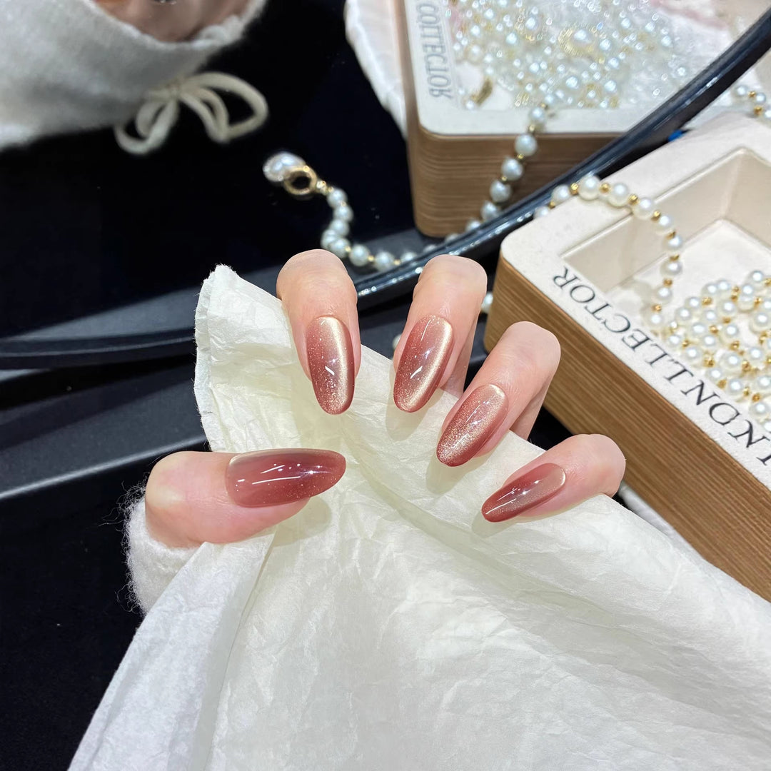 Premium Glossy Ombre Press-On Nails