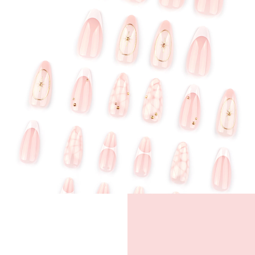 Elegant artificial nails with lustrous accents Stornfield