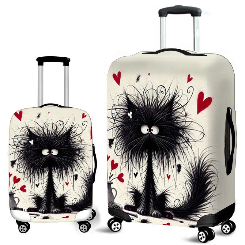 Unisex hard-shell travel suitcase with creative giraffe motif Stornfield