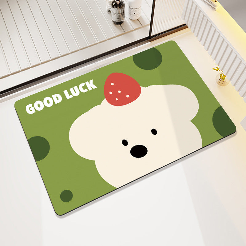 Fun-Themed Cartoon Bath Mat Stornfield