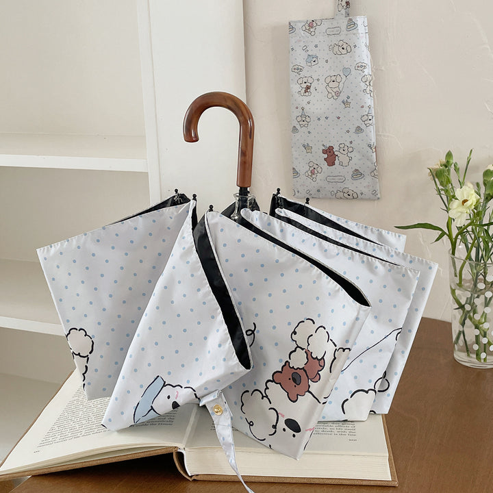 Women's Folding Umbrella with Playful Animal Design Stornfield