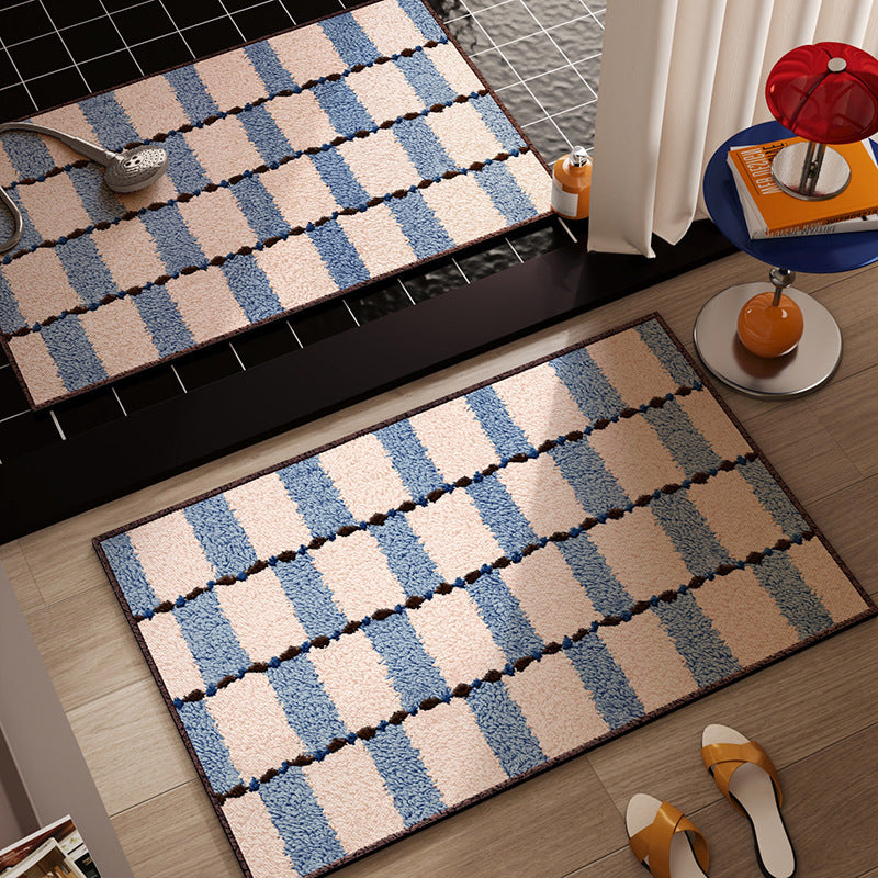 Geometric Pattern Non-Slip Bath Mat