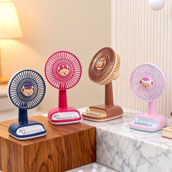 Ladies table fan with flexible tilt angle Stornfield