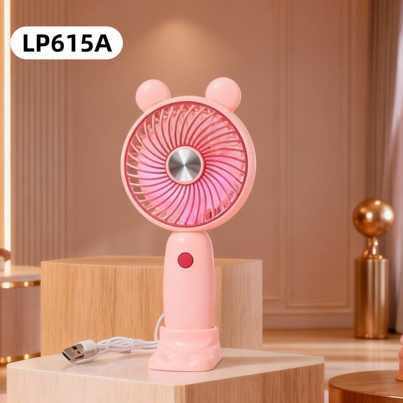 Women's Portable Hand Fan with Cute Rabbit Design Stornfield
