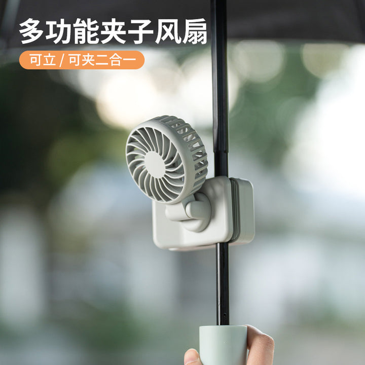 Unisex Multifunctional Clip Fan with Rotatable Head Stornfield
