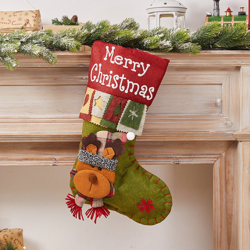 Festive Christmas stocking with nostalgic design Stornfield