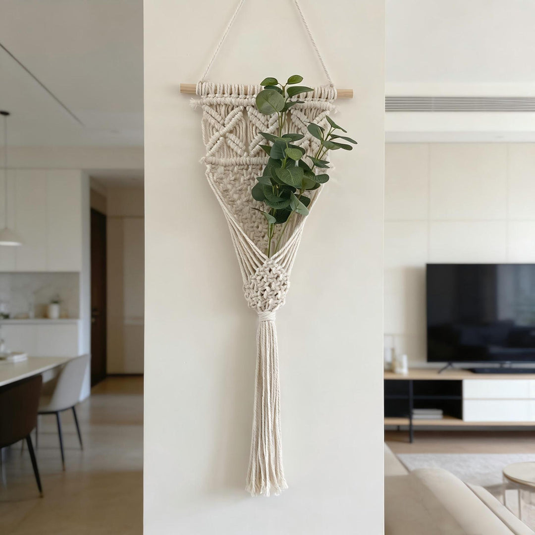 Decorative Macrame Wall Hanging with Elegant Fringed Tassels Stornfield