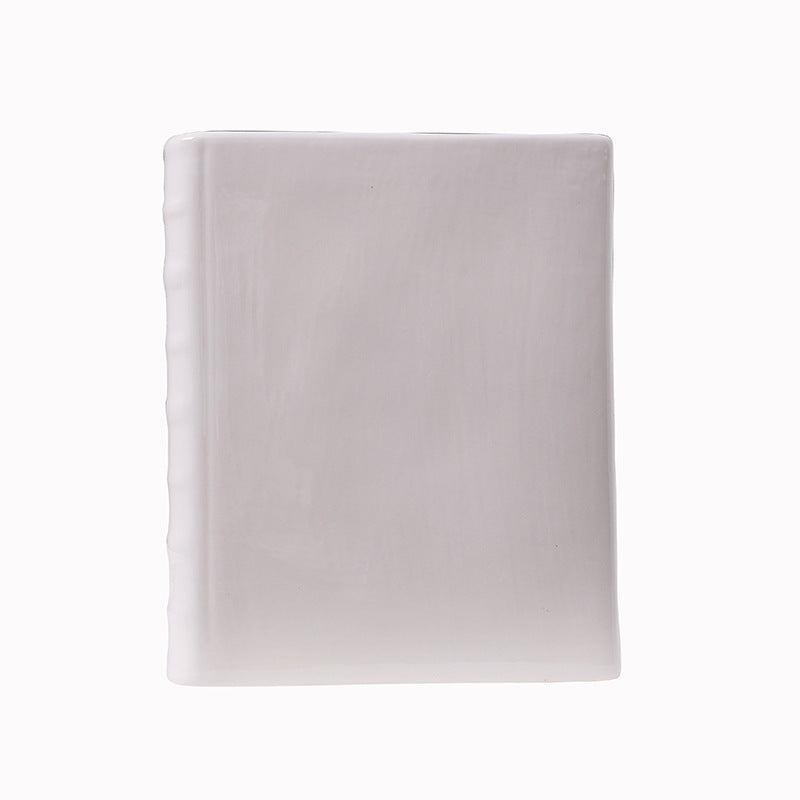 Decorative Book-Shaped Ceramic Sculpture Stornfeild