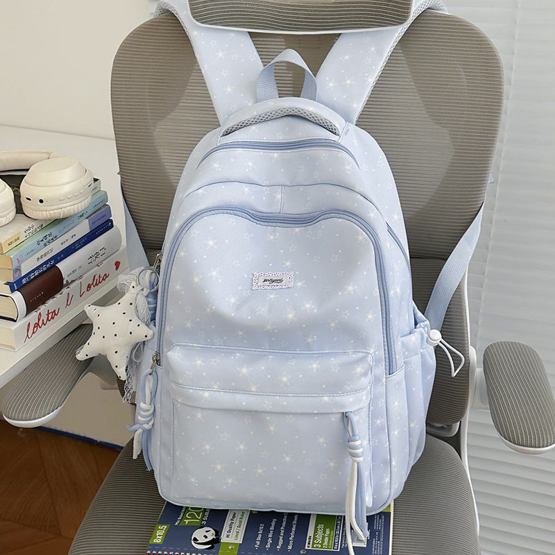 Fun Star-Embellished Student Backpack Stornfield