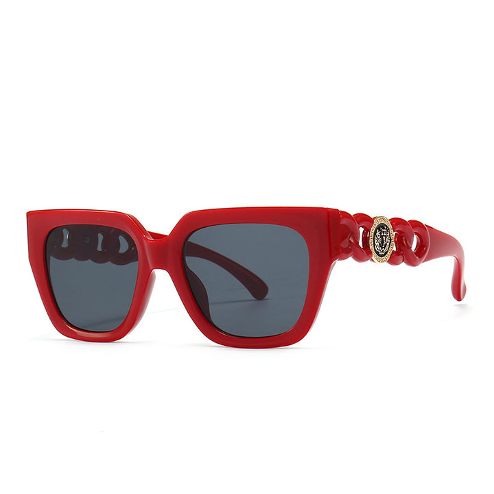 Women's oversized sunglasses with luxurious chain accents Stornfield