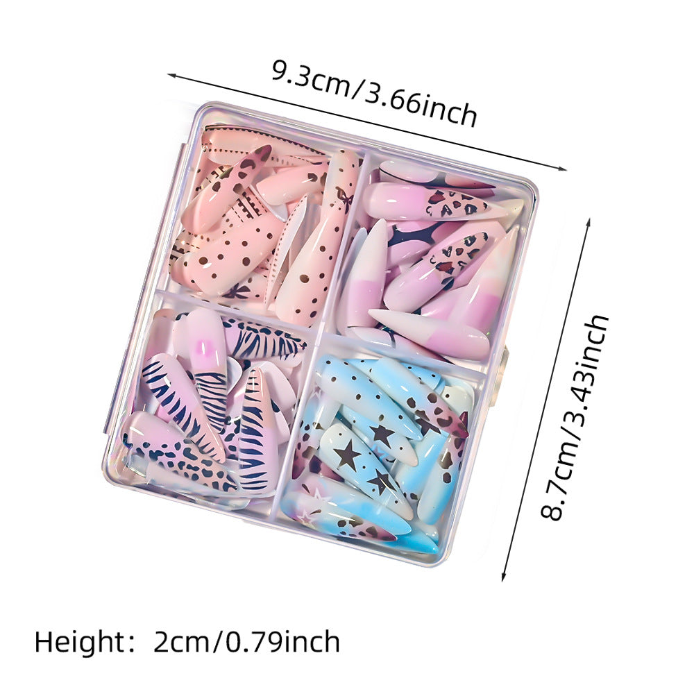 Artistic Long Stiletto Press-On Nail Set Stornfield