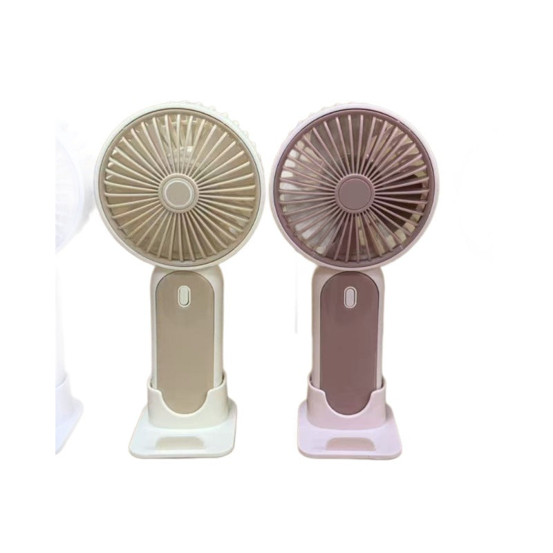 Women's Portable Hand Fan with Flexible Tilt Function and USB Charger Stornfield