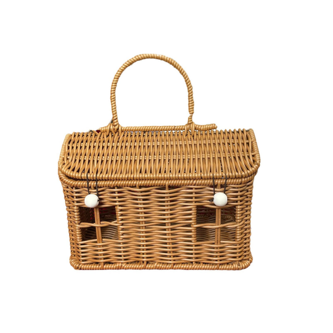 Women's stylish braided basket with rounded roof Stornfield
