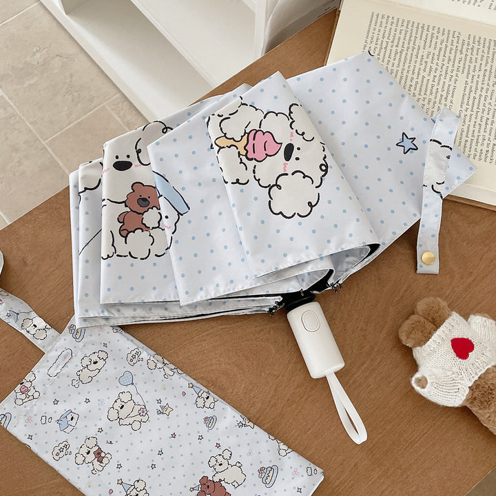 Women's Folding Umbrella with Playful Animal Design Stornfield