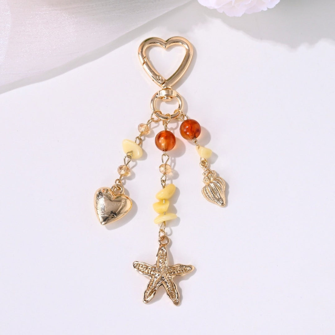Keychain with Sparkling Sun Motif Stornfield