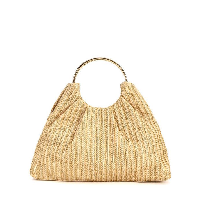 Textured Metallic Evening Handbag