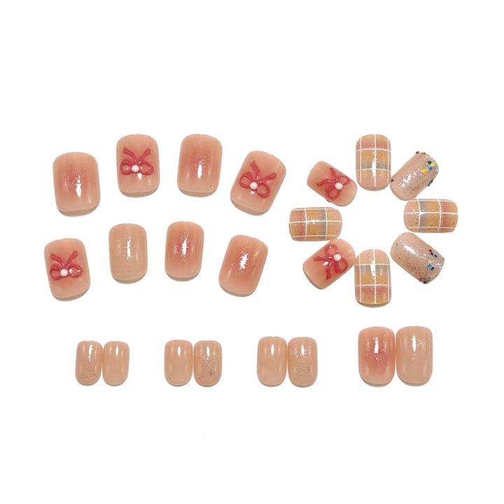 Creative nail art set with glitter and floral applications Stornfield