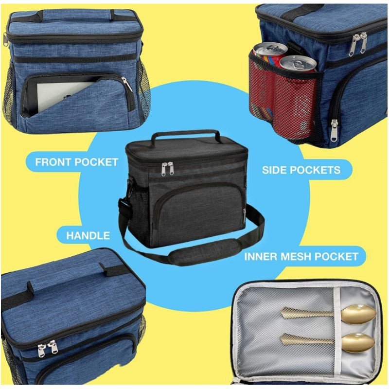 Cooler bag with multiple compartments and durable carrying handle Stornfield