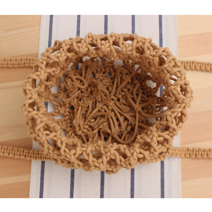 Handbag Made of Hand-Knotted Natural Material with Airy Structure Stornfield