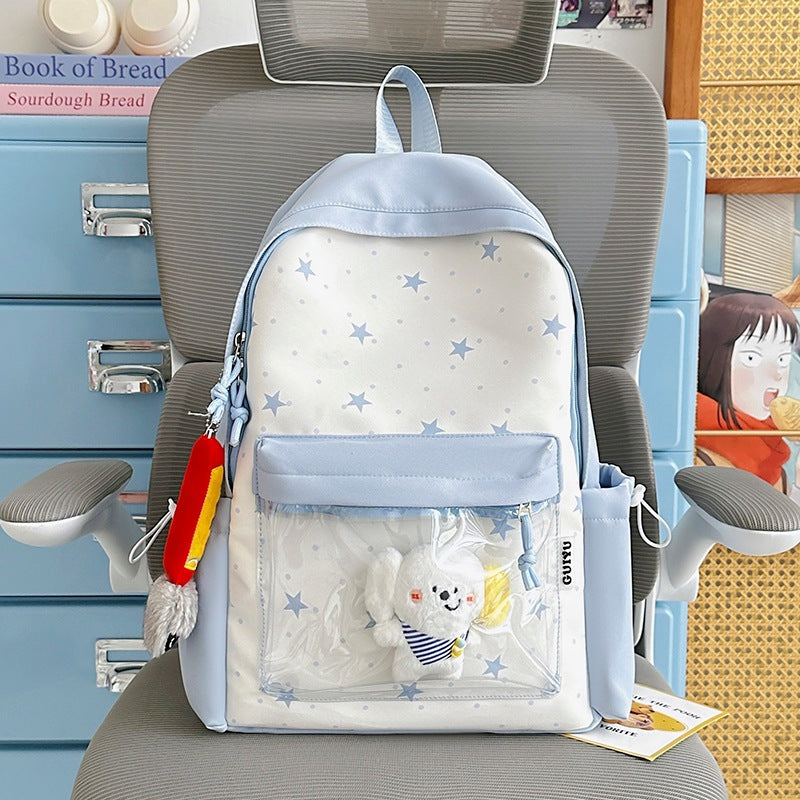 Fun-Themed Star Pattern Backpack Stornfield