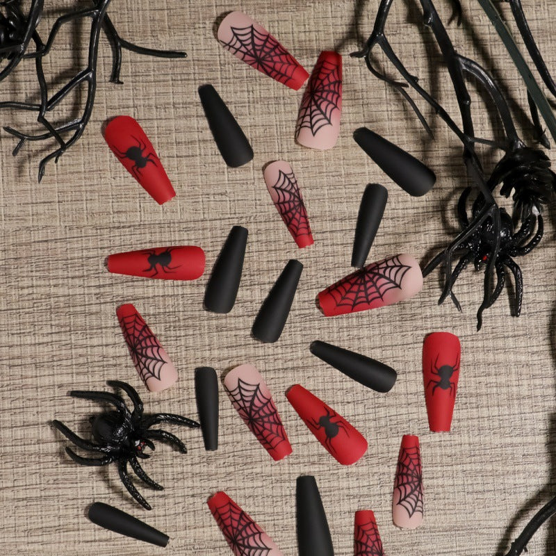 Halloween-Themed Press-On Nail Art Stornfield