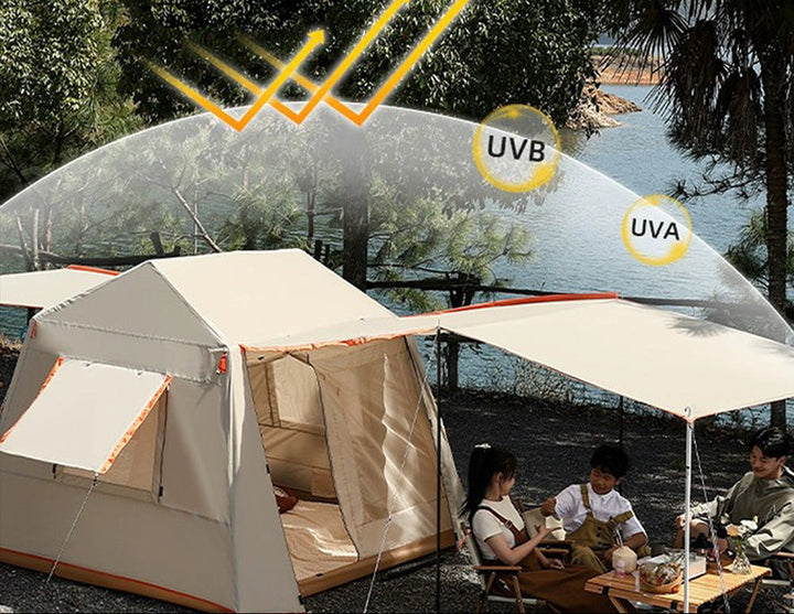 multi-section folding tent support poles Stornfield