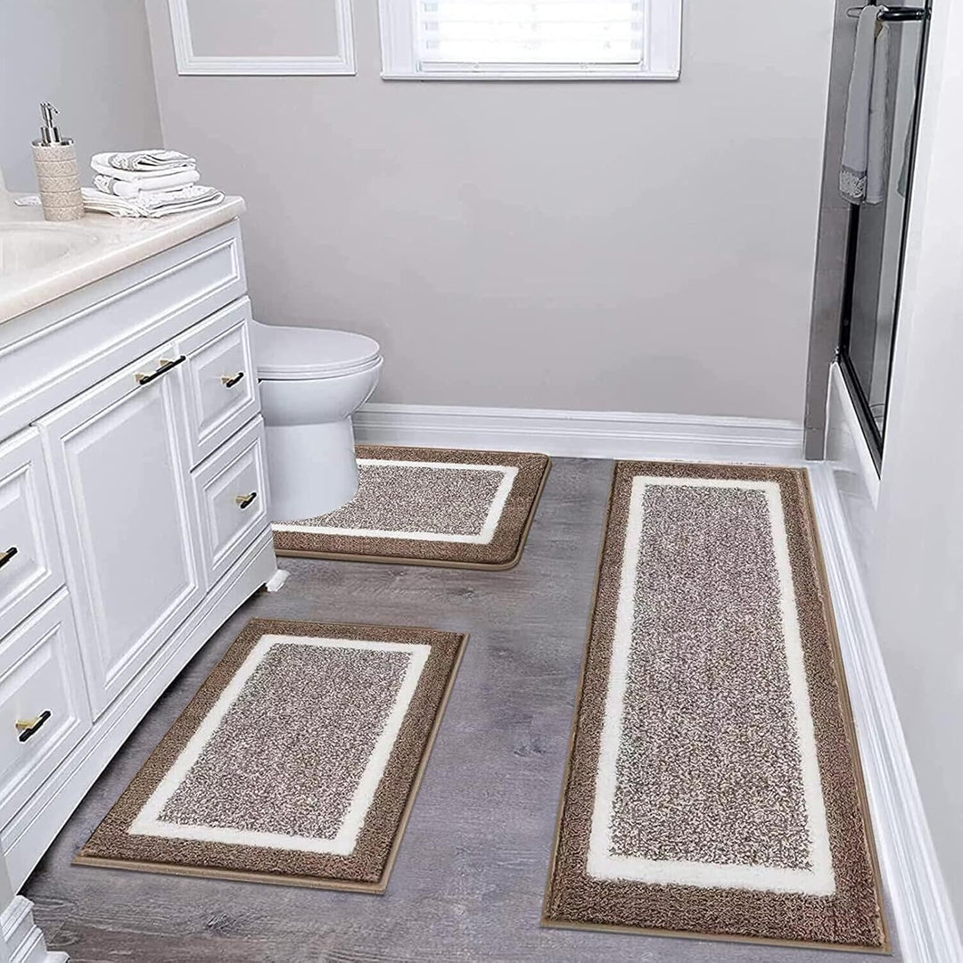 Modern Bathroom Mat Set