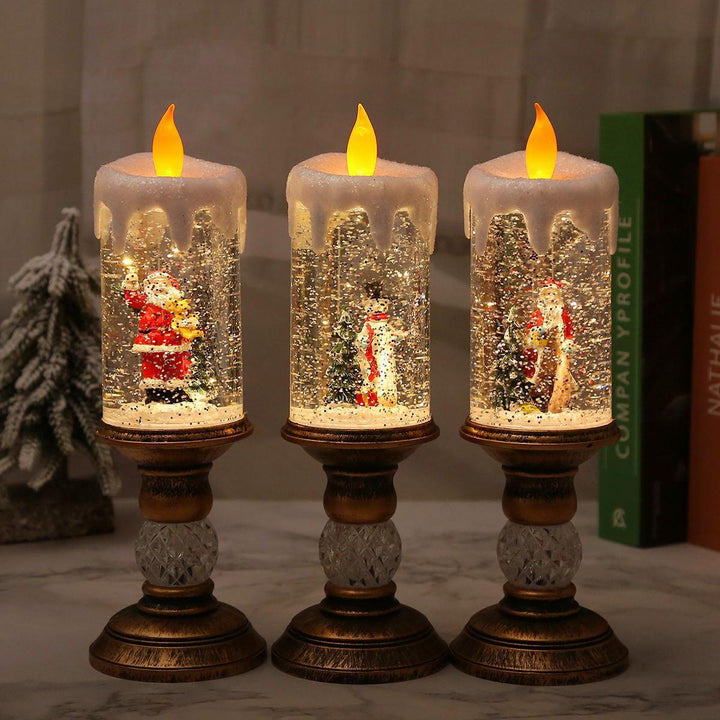 Christmas decoration lantern with snow globe Stornfield