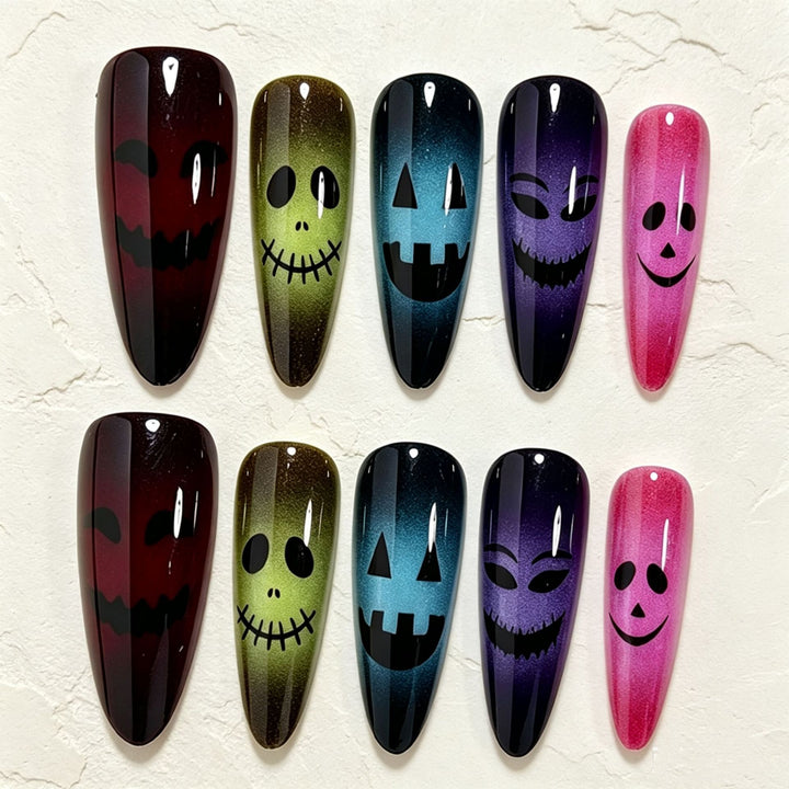 Halloween-Themed Glitter Nail Art Tips Stornfield