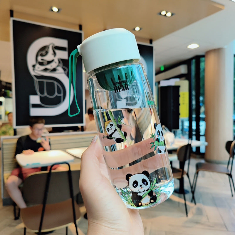 Ladies Playful Water Bottle with Cheerful Panda Design Stornfield