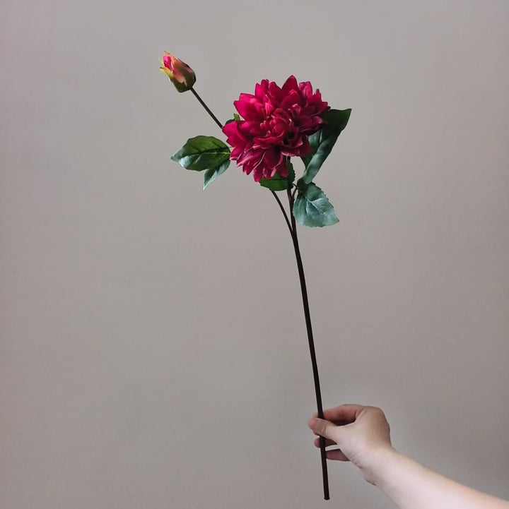 Realistic Artificial Dahlia Stem