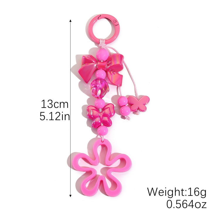 Playful keychain with flower and butterfly details Stornfield