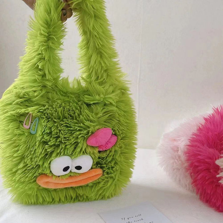 Cozy plush handbag with animal motif Stornfield