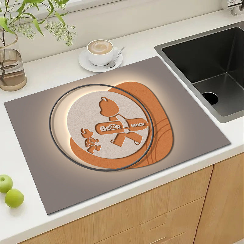 Cute Cartoon Character Kitchen Mat Stornfield