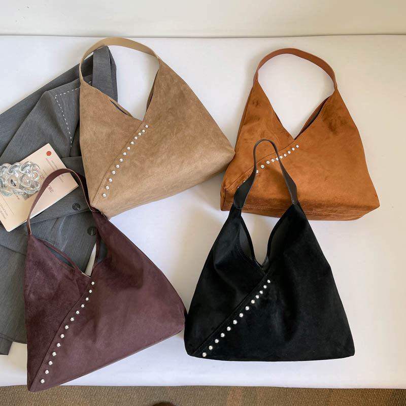 WoUnique Textured Suede Hobo Bag Stornfield