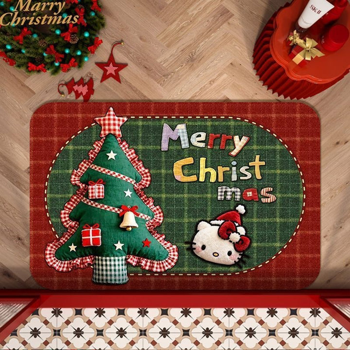 Christmas-Themed Decorative Floor Mat