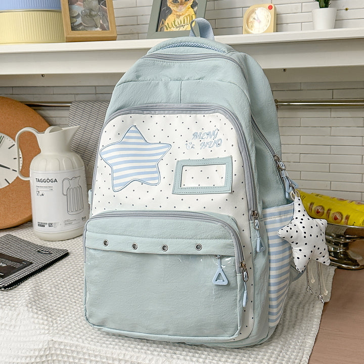 Fun-Themed Star Print Backpack Stornfield