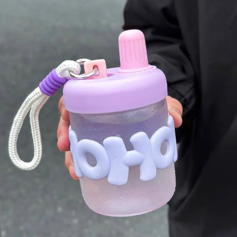 Women's funny and practical water bottle with integrated carrying strap Stornfield
