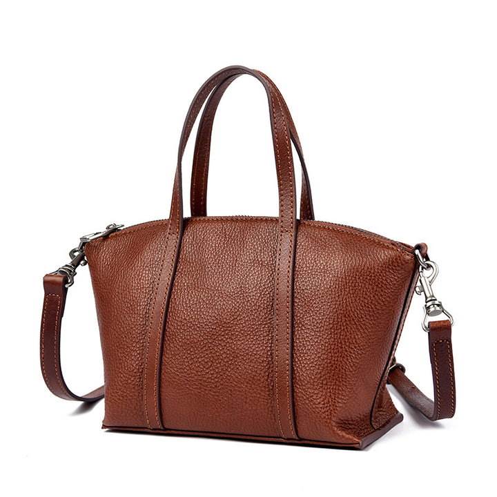 Textured Leather Handbag Stornfield