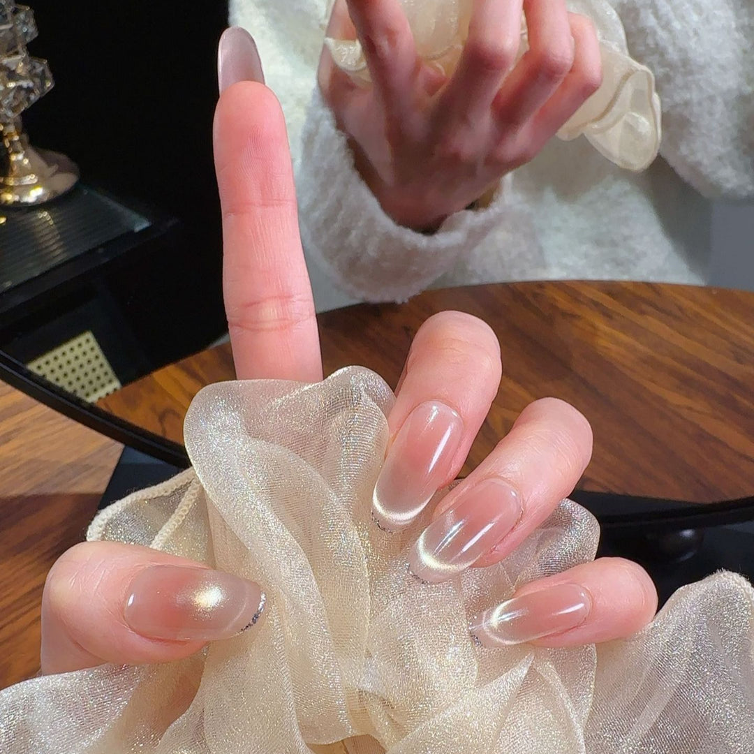Glossy Ombre Press-On Nails Stornfield