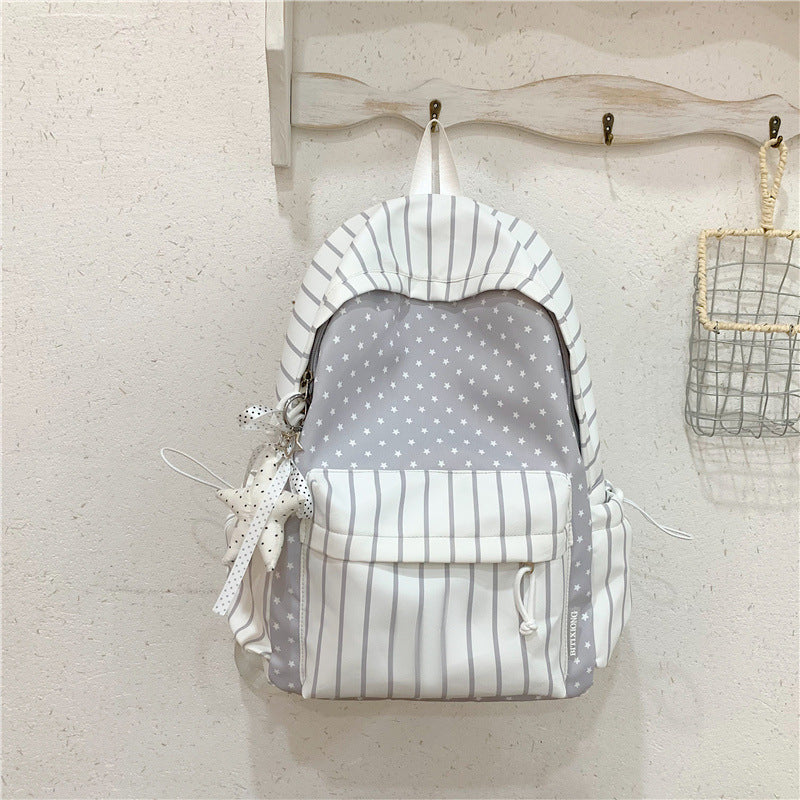 Charming Striped Patterned Backpack Stornfield