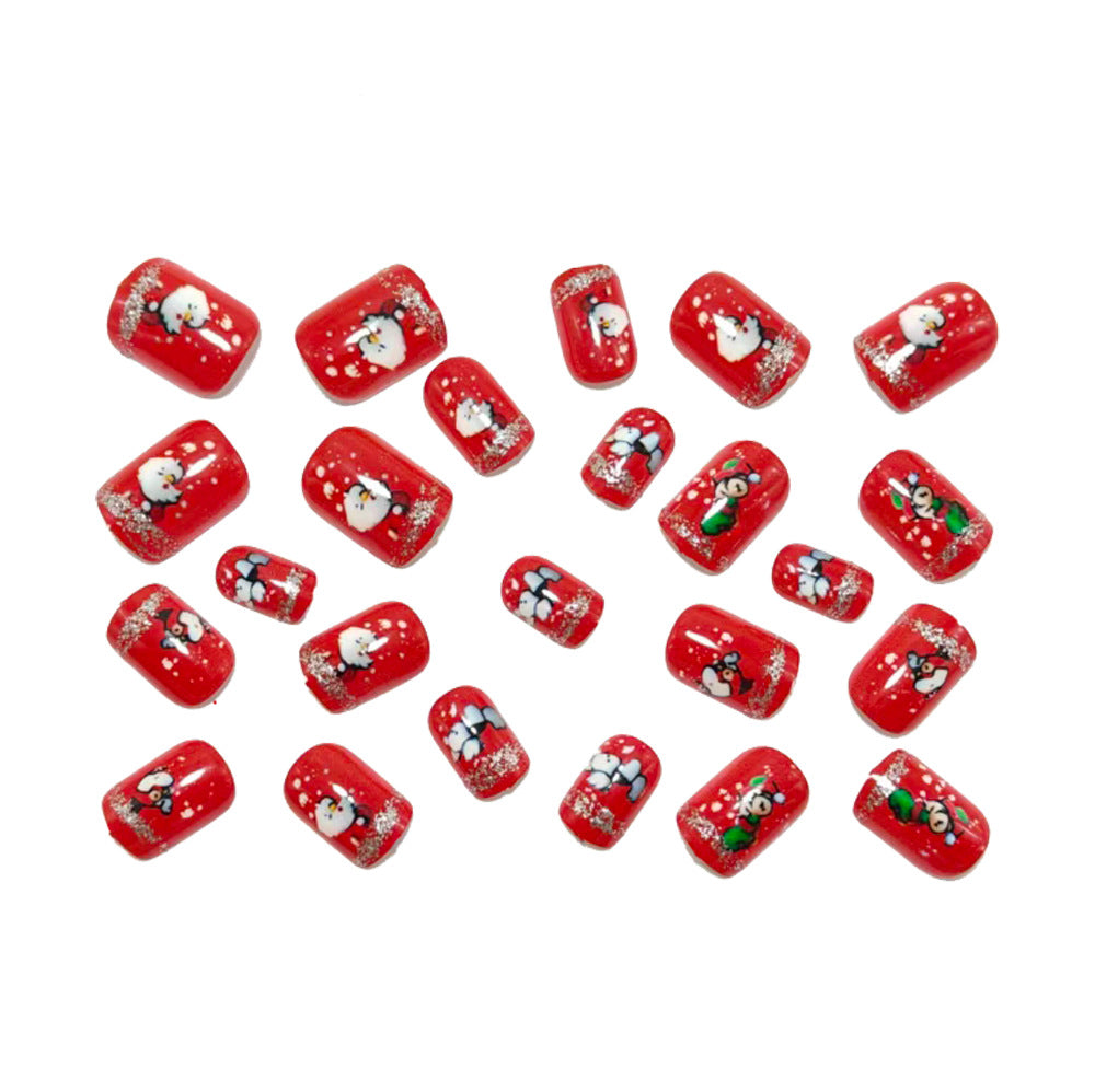 Artificial nails with festive Christmas designs Stornfield
