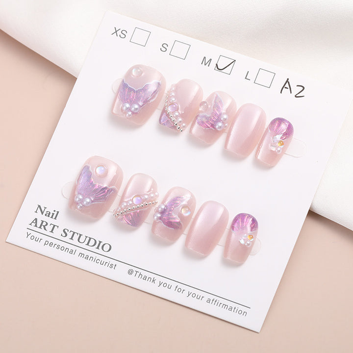 Artistic Press-On Nail Set Stornfield