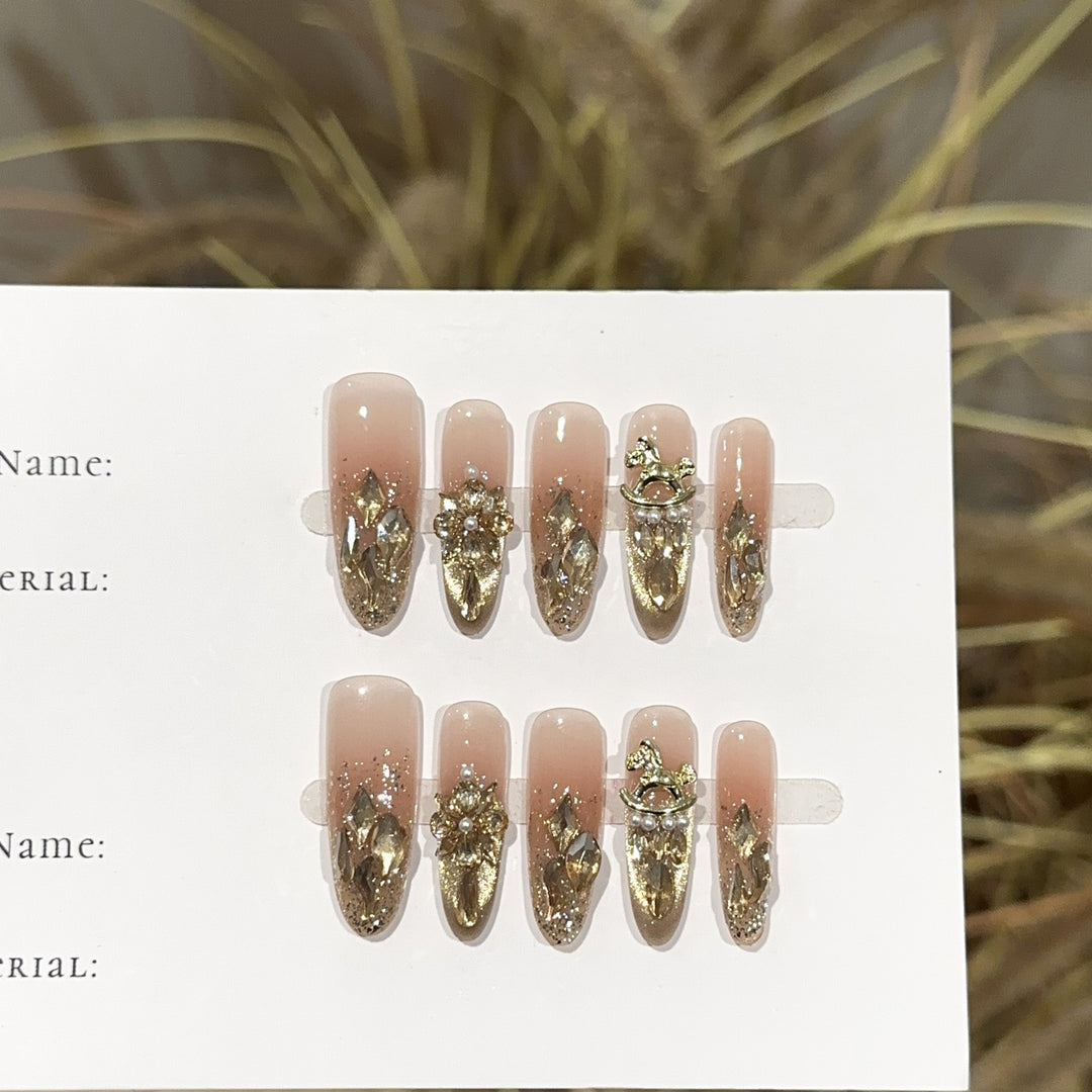 Luxury Decorative Press-On Nail Set